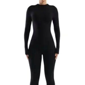 NAKED WARDROBE Black Jumpsuit - Small